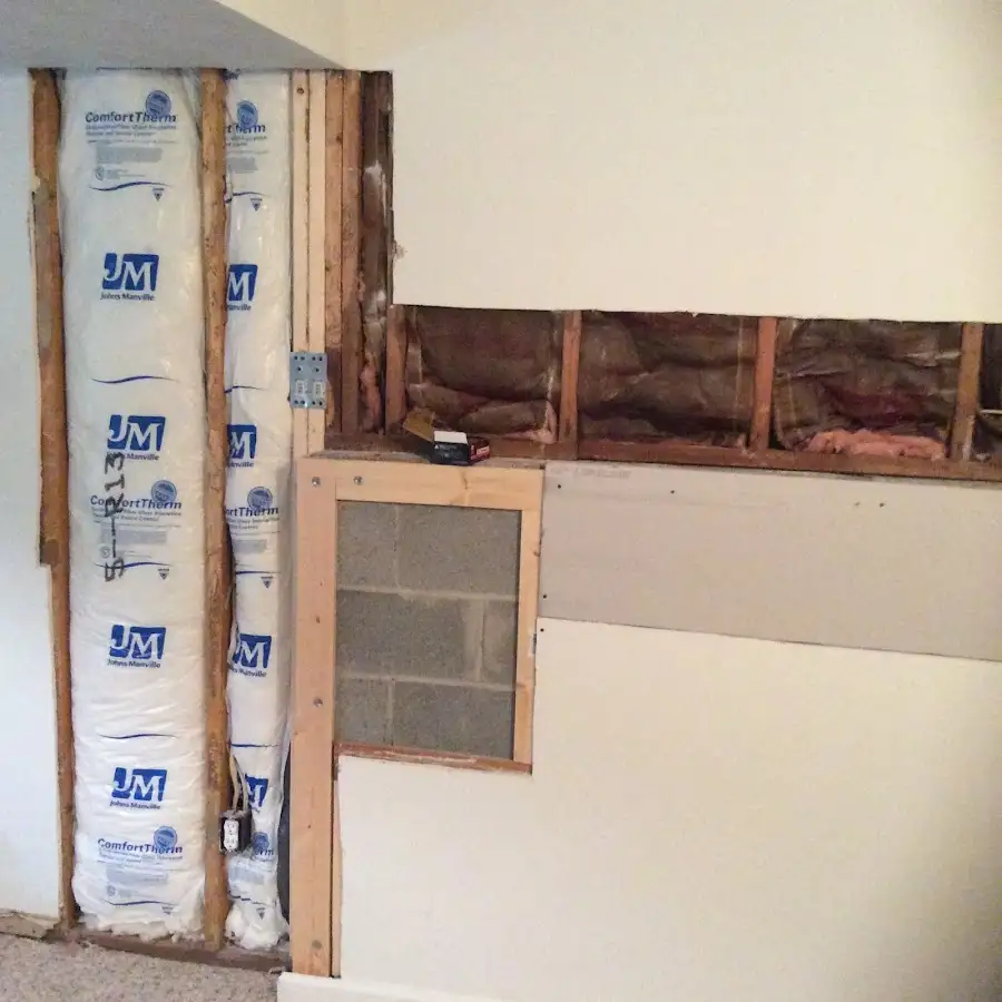Wall insulation replacement during Odor Removal & Deodorization in Sutton